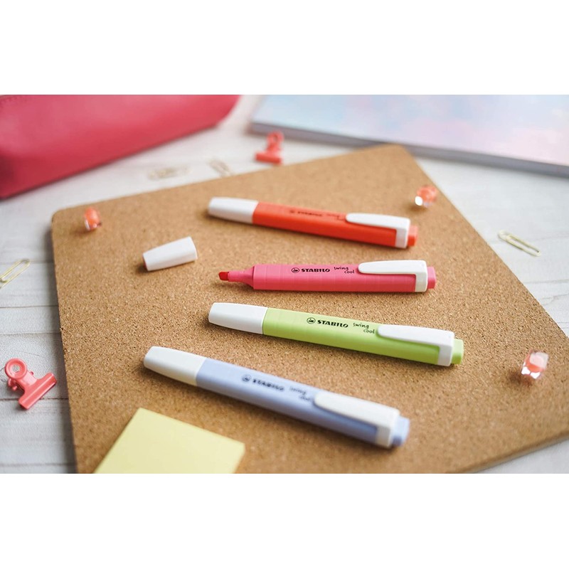 Highlighter - STABILO swing cool Pastel - Pack of 10