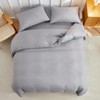 Tokokimo Double Duvet Cover Set 4PCS Bedding Set with Fitted