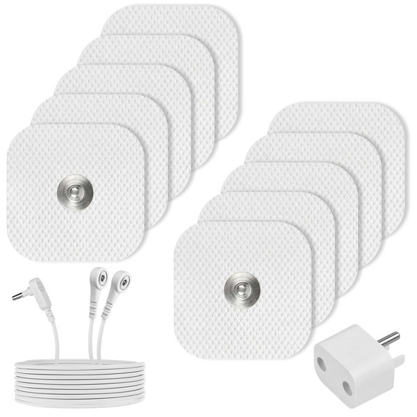 CYANTEKOMS Grounding Patches 10 Pack with Grounding Cord & Adapter,