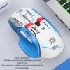 Goshyda Ratón Inalámbrico para Juegos, 2.4GCableBluetooth 3 Modos, 4000 dpi,