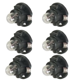 ZrAutomch HVAC Temperature Control Bulb(Set of 6pcs) Fit for Chrysler Dodge 1998-2007 Replace# 5013815AA 639-033 (Black)