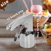 Cuchara para helado de 2 uds, cilíndrica de acero inoxidable,