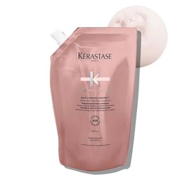 Kerastase Chroma Absolue Chroma Respect - Bolsa de recarga de champú para cabello sensibilizado o dañado teñido - Protege e hidrata el cabello fino a medio con glicerina y ácido hialurónico