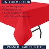odibo Red Tablecloths Plastic 2 Pack Disposable Table Covers 54"