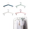 ZHEJIA Folding Hangers (4 Pieces) Hangers, Portable Hangers, Travel Hangers,