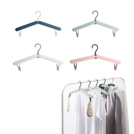 ZHEJIA Folding Hangers (4 Pieces) Hangers, Portable Hangers, Travel Hangers, Foldable, Folding Hanger, Space Saving, Portable, Convenient, Lightweight, Travel, Laundry, Clothes Drying