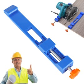 DMJJSD Circular Saw Guide Rail, Adjustable Cutting Machine Base Guide, Track Saw Circular Saw Guide, Precision Wood Cutting Guide Portable Adjustable ABS Cutter Holder for Woodworking Sawing