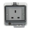 3 Hole Socket IP66 Waterproof UK Standard Socket Electrical Socket