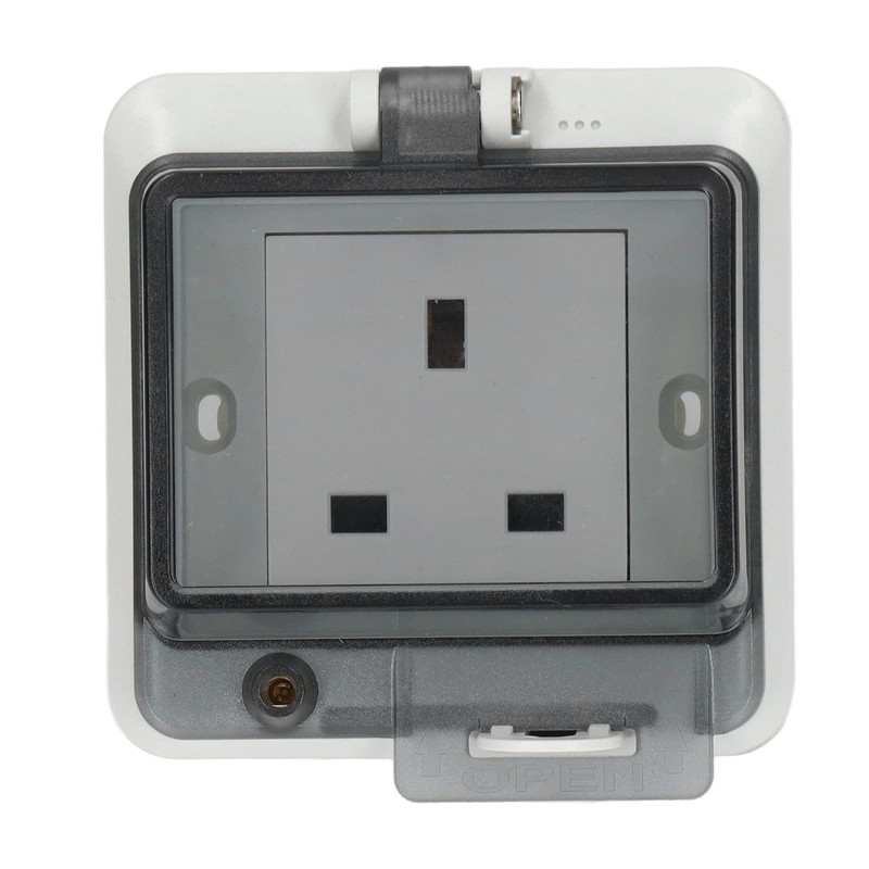 3 Hole Socket IP66 Waterproof UK Standard Socket Electrical Socket