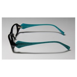 Koali 7006s Womens/Ladies Designer Full-rim Eyeglasses/Spectacles (49-16-135, Black/Teal)