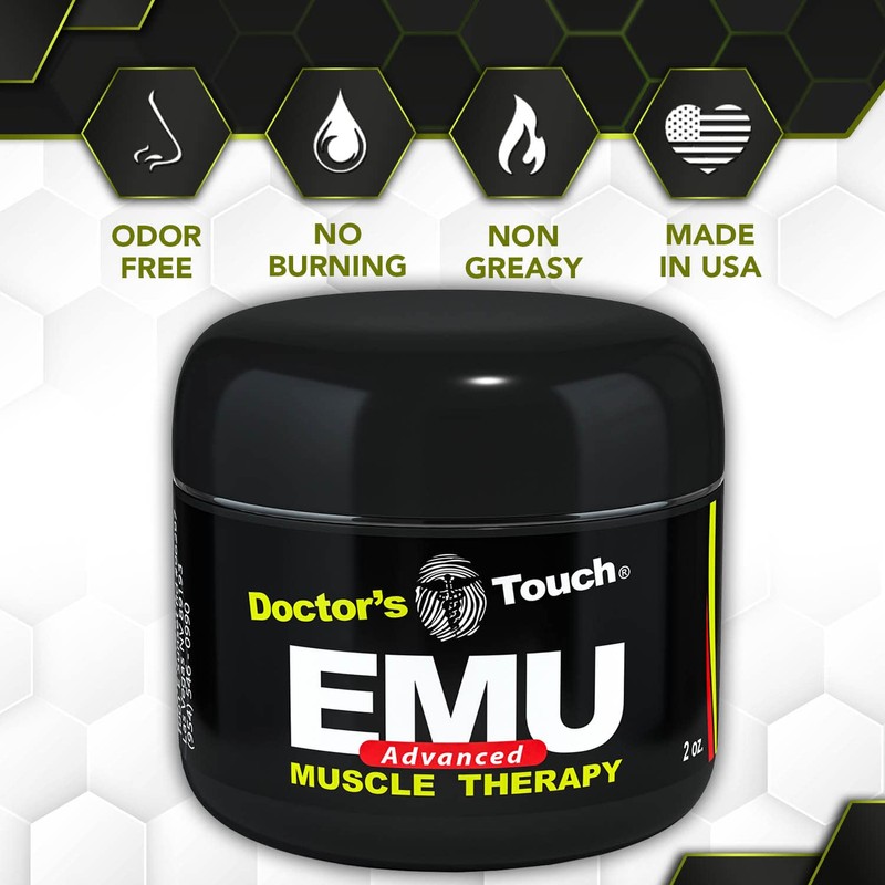 Doctors Touch Advanced EMU Muscle Cream - 2 Oz Jar