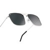 GianMarcoVenturi Unisex Sunglasses, Silver / black