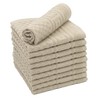 ZOLLNER Set of 10 Flannels with Waffle Pattern, 100% Cotton,
