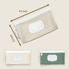 eoscasely Wipe Dispenser,2-Pack Portable Refillable Wipe Container,Reusable Travel Baby Wipes