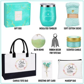 Christian Gifts for Women Mom Friend Sister Wife Coworker Grandma Girlfriend, Inspirational Religious Gifts for Women, Catholic Faith Spiritual Gifts for Women