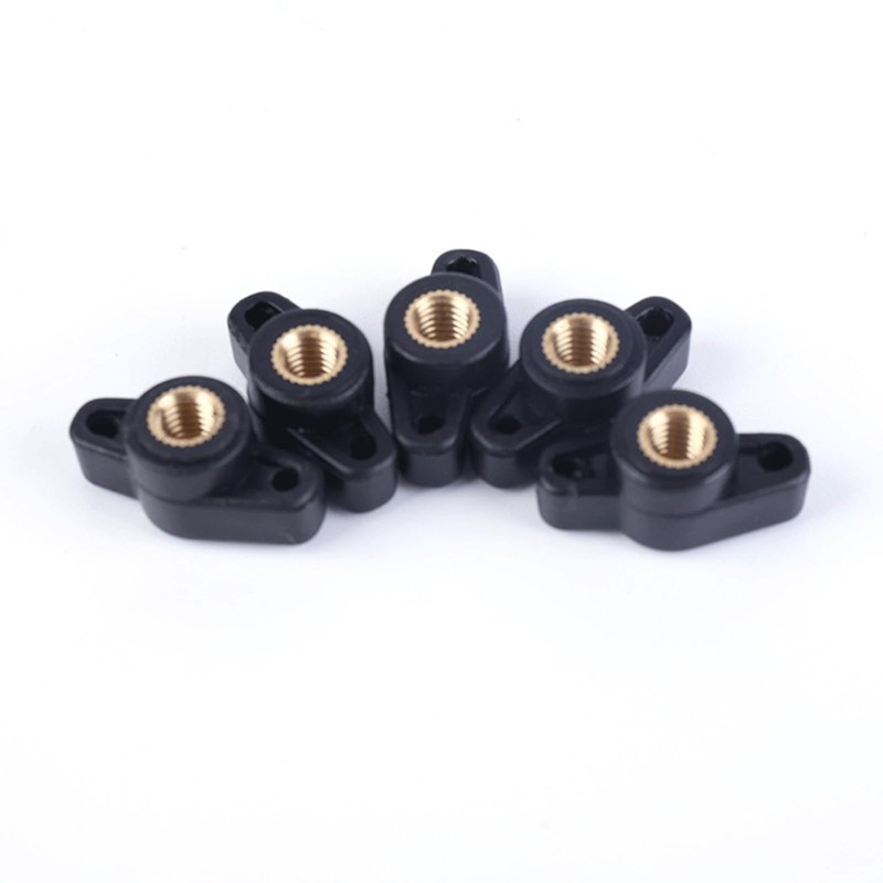10PCS 1/4" Wing Knobs Through Hole T Knobs Hand Screw