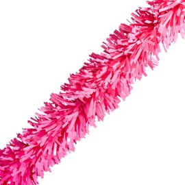 Anderson's Pink Vinyl Twist Garland - 4" x 25' roll, Parade Float Decorations for Trailer Or Golf Cart, Garland Décor for Home and Party