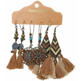 Pares Bohemios Pendientes Vintage Pendientes Largos