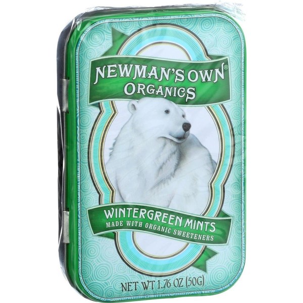 Newman's Own Organics menta verde de invierno, 1.7600-onzas (Paquete de 6)