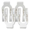 Rod Stop, White, 4 Piece