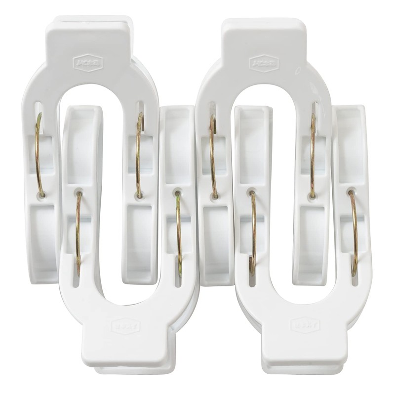Rod Stop, White, 4 Piece