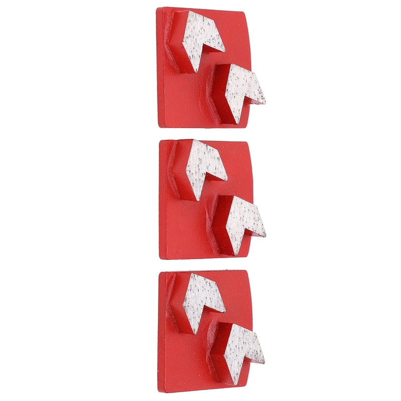 3Pcs Diamond Grinding Shoes Dovetail Concrete Aggreesive Cutting 2 Arrow