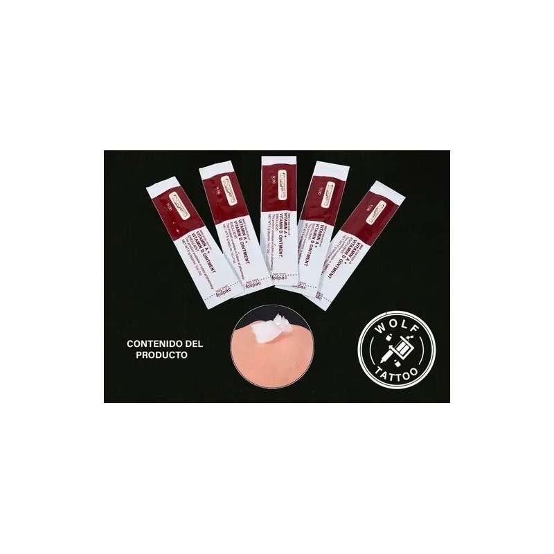 Crema Para Tatuaje Vitamina A & D Fougera 100pz