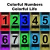 XINDEW Solar House Numbers for Outside, 3D Acrylic Number Colorful