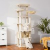 Heybly Tall Cat Tree,78 inch Multi-Level Cat Tower for Indoor