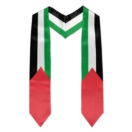 Vcmaluco Palestine Flag Graduation Stole Sash Scarf Day Gifts