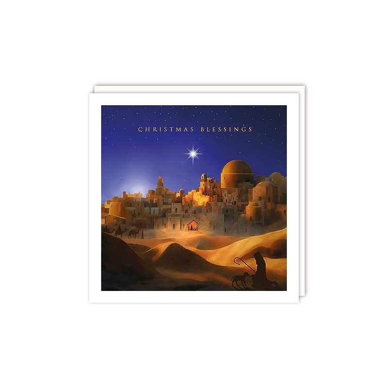 Tracks Publishing Charity Christmas Cards - Blessings Over Bethlehem -