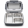 3-Compartment Stainless Steel Bento Lunch Box – Leak-Resistant Reusable Meal