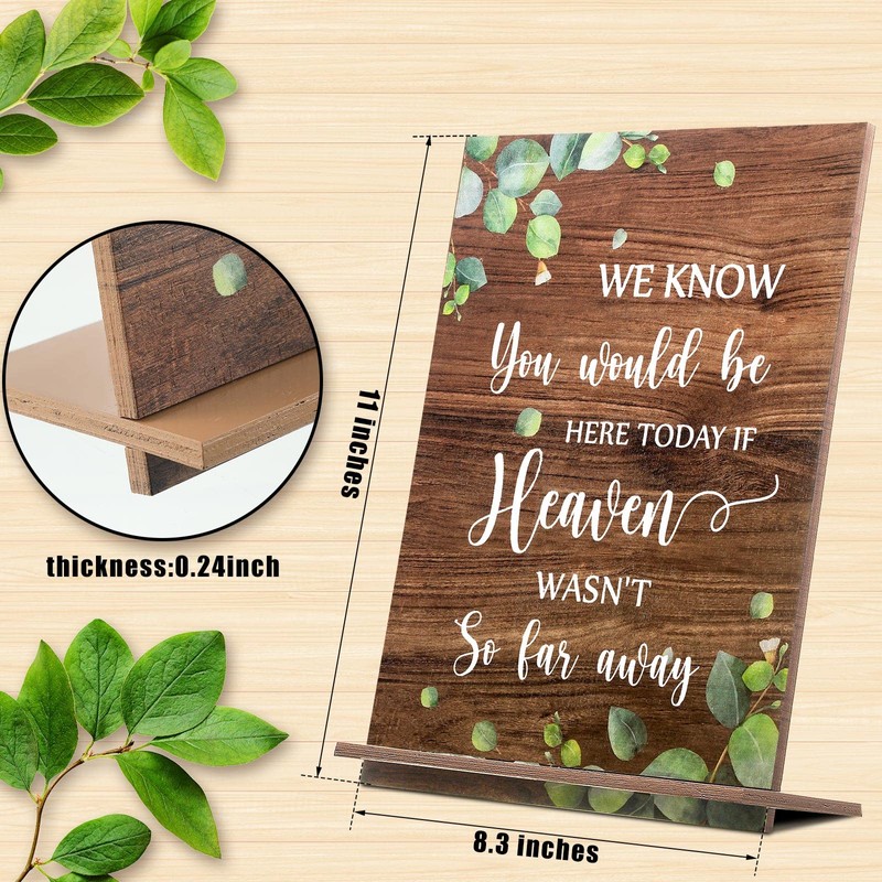 Blulu Wedding Memorial Sign Wooden Sign We Know You Would