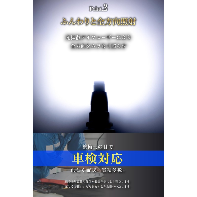 Bu-Bu Softly Bright LED Position Lamp, Material: T10 LED, Light