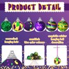 Lenwen 24 Pcs Mardi Gras Ball Ornaments for Tree Mardi