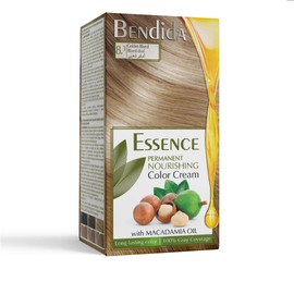Bendida Permanent Hair Colour - Hair Dye, Red, Brown, Matted Blonde, Black, Ash Blonde, Hair Colours with Macadamia Oil, Hair Dye with Long-Lasting Colour 120 ml (8.3 Golden Blonde)