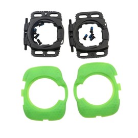 1 Pair Quick Release Cycling Shoes Cleats Self-Locking Pedal Aerodynamic for Wahoo for SpeedPlay for Zero (Green)