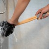 Slick Loofah with Long Handle - Back Scrubber, Shower Loofah
