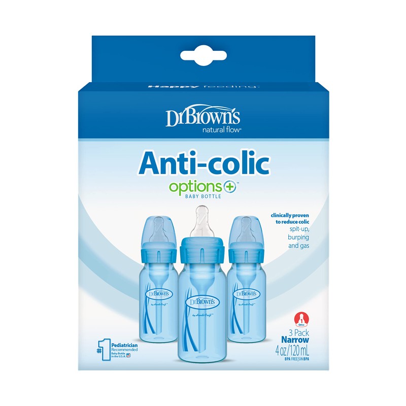 Dr. Brown's Natural Flow Anti-Colic Options+ Narrow Baby Bottles 4