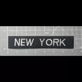 Unbranded NY New York City East Coast Embroidered Iron On Rectangle Patch 1.5x7 Inches