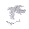 ZanXinY 200pcs Push Pins,Clear Push Pins, Map Tacks, Clear Thumb
