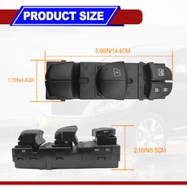 NOTISH Driver Side Master Power Window Control Switch Compatible with Nissan Pathfinder Altima Leaf Juke Frontier Tiida Rogue Sentra 2013-2019#25401-3TA5A, 25401-3SH1A, 25401-3NF0A