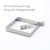 Square Egg Mold for Griddle – Stainless Steel Square Egg