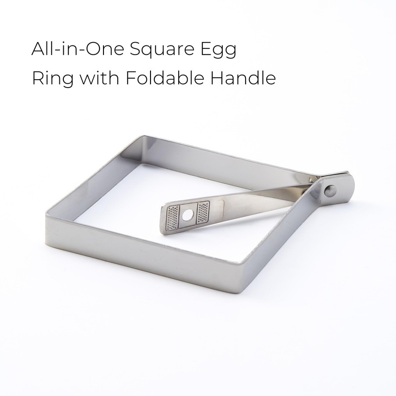 Square Egg Mold for Griddle – Stainless Steel Square Egg
