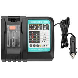 DC18RC Rapid Car Charger for Makita Battery 14.4V-18V use on Car, Charging for Makita Battery BL1850 BL1840B BL1820 BL1815 BL1860 BL1430 BL1450