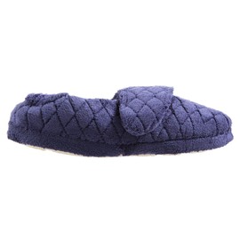 Acorn Women's Adjustable Spa Wrap Slipper, Navy Blue, 5-6