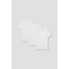 JAJU [JAJU] Unisex Cotton Round Neck T-shirt 3-pack_White 2501586118