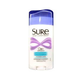 Sure Sure Deodorant 2.6oz Invisible Solid Unscented (Pack of 3)