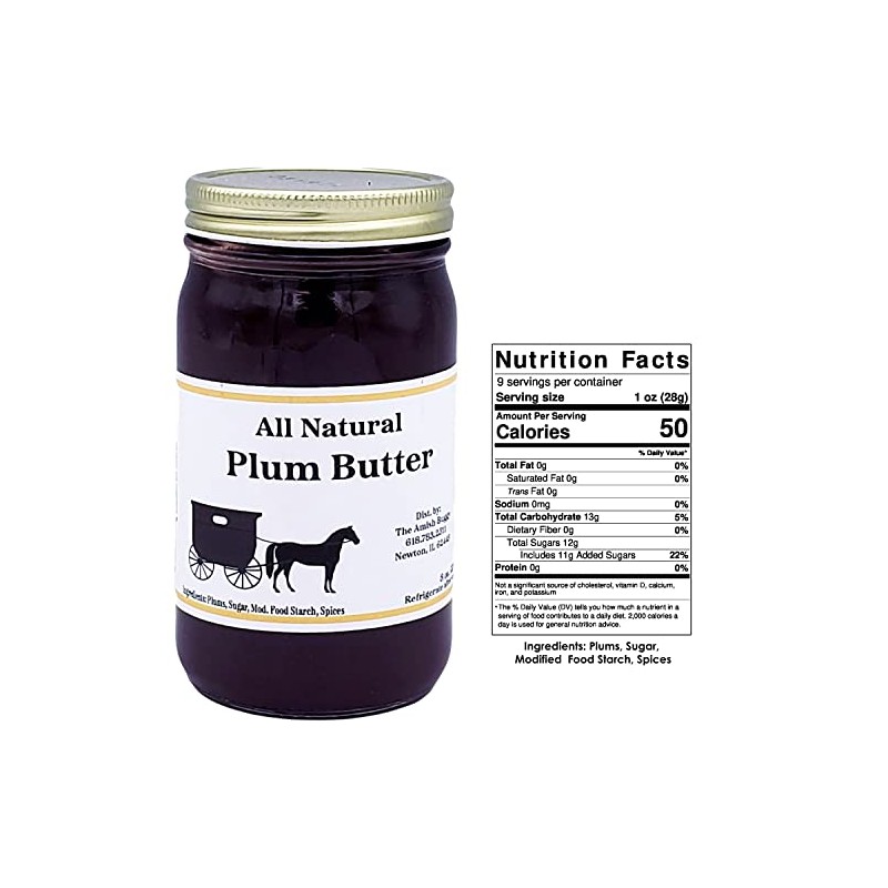 Flavored Butters Plum - 8 Oz Jar - Qty 3
