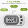 Digital Frigerator Thermometer 2 Pack, Waterproof Fridge and Freezer Thermometer,